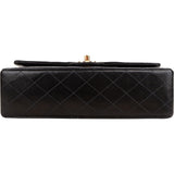 Chanel Quilted Lambskin 24K Gold Medium Double Flap Shoulder Bag