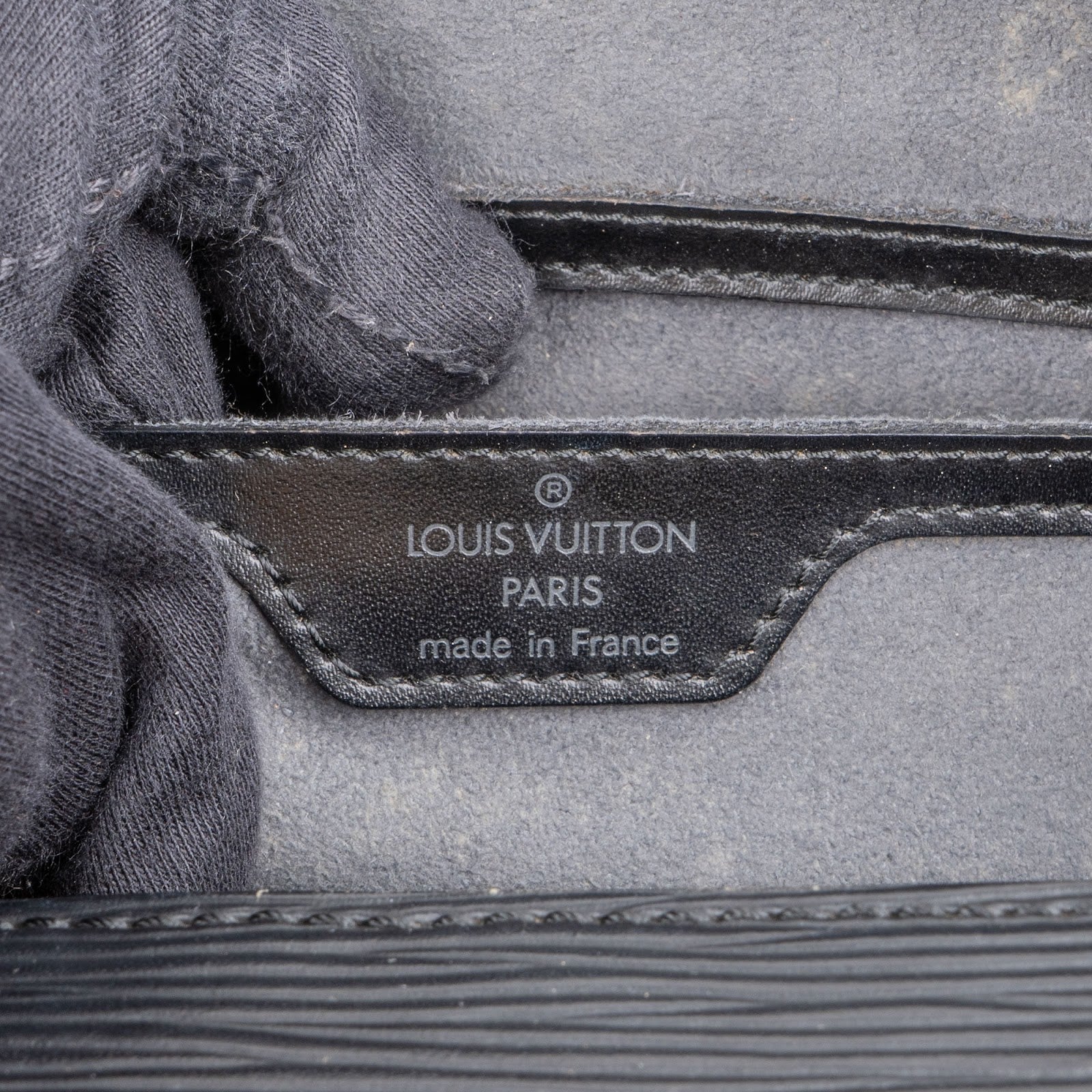 Louis Vuitton Noir Epi Leather Soufflot Handbag - vintageandkickz
