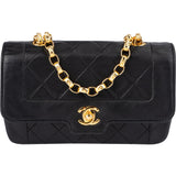 Chanel Quilted Lambskin 24K Gold Single Flap Crossbody Bag