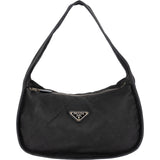 Prada Black Tessuto Nylon Triangle Shoulder Bag