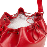 Louis Vuitton Red Epi Leather NM Sac Noé Petit Shoulder Bag