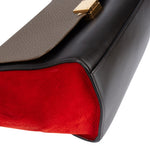 Céline Suede Leather Trapeze Handbag Tricolor - vintageandkickz