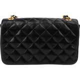 Chanel Quilted Lambskin 24K Gold Mini Single Flap Crossbody Bag