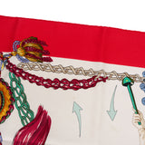 Hermès Le Timbalier Silk Carre 90 Scarf Tuch