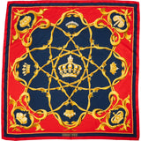 Hermès Couronnes Silk 90 Scarf Tuch