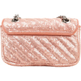 Gucci Quilted Sequin GG Marmont Small Crossbody Bag