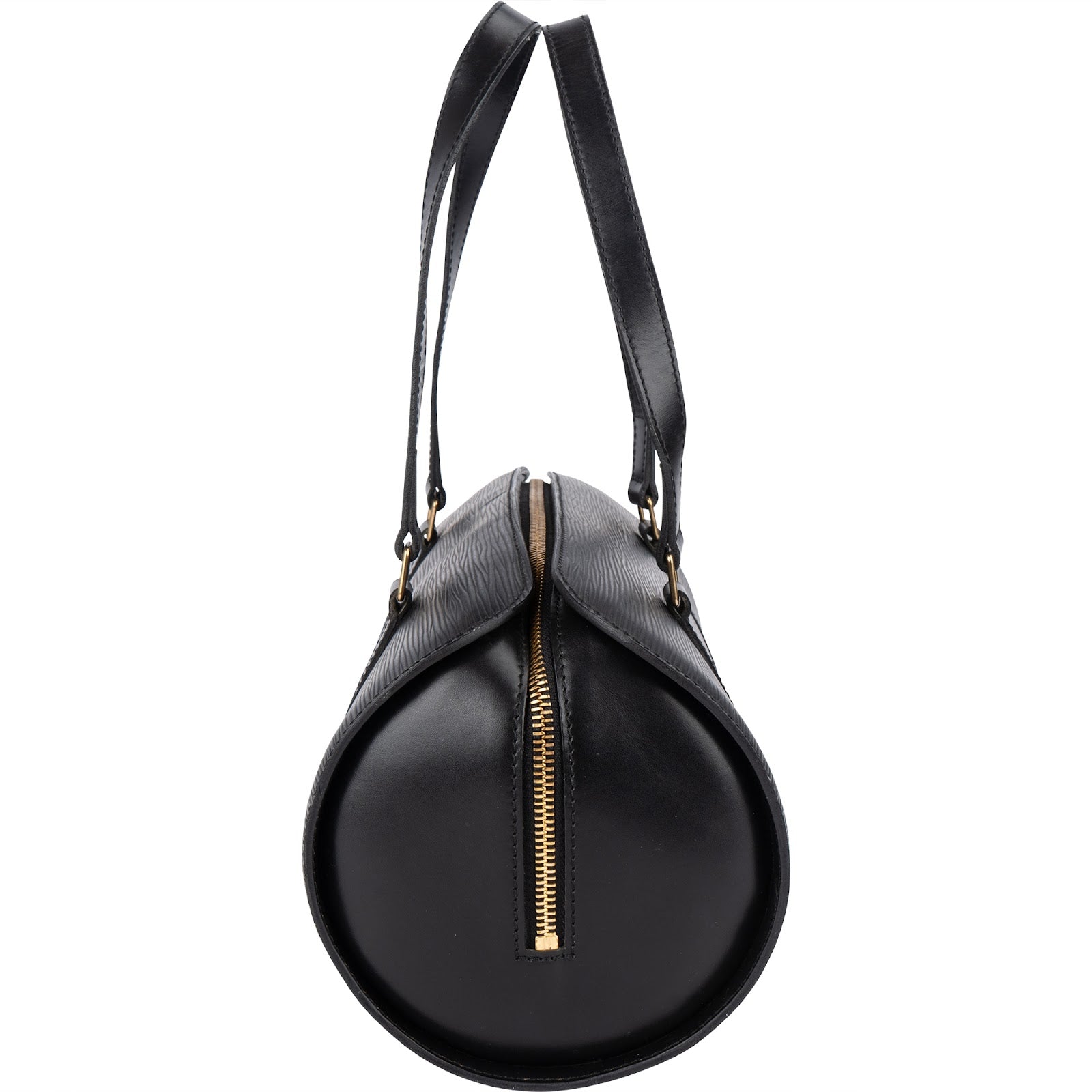 Louis Vuitton Noir Epi Leather Soufflot Handbag - vintageandkickz
