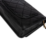 Chanel Quilted Lambskin Pearl Handle Wallet On Chain Crossbody Bag