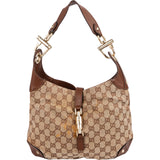 Gucci Monogram GG Canvas New Jackie Hobo Shoulder Bag