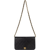 Chanel Quilted Lambskin 24K Gold Single Flap Shoulder Bag
