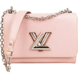 Louis Vuitton Pink Epi Leather Twist MM Crossbody Bag