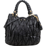 Miu Miu Matelassé Nappa Leather Coffer Handbag