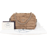 Prada Tessuto Pois Fiocco Faille Dots Small Camera Crossbody Bag