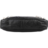 Balenciaga Black Leather City Mini Pochette Crossbody Bag