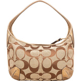 Coach Monogram Signature Canvas Hobo Shoulder Bag