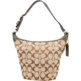 Coach Monogram Signature Small Bucket Shoulder Bag