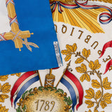 Hermès Liberté Égalité Fraternité Silk Carre 90 Scarf Tuch