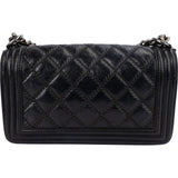 Chanel Aged Quilted Calfskin Medium Boy Crossbody Bag