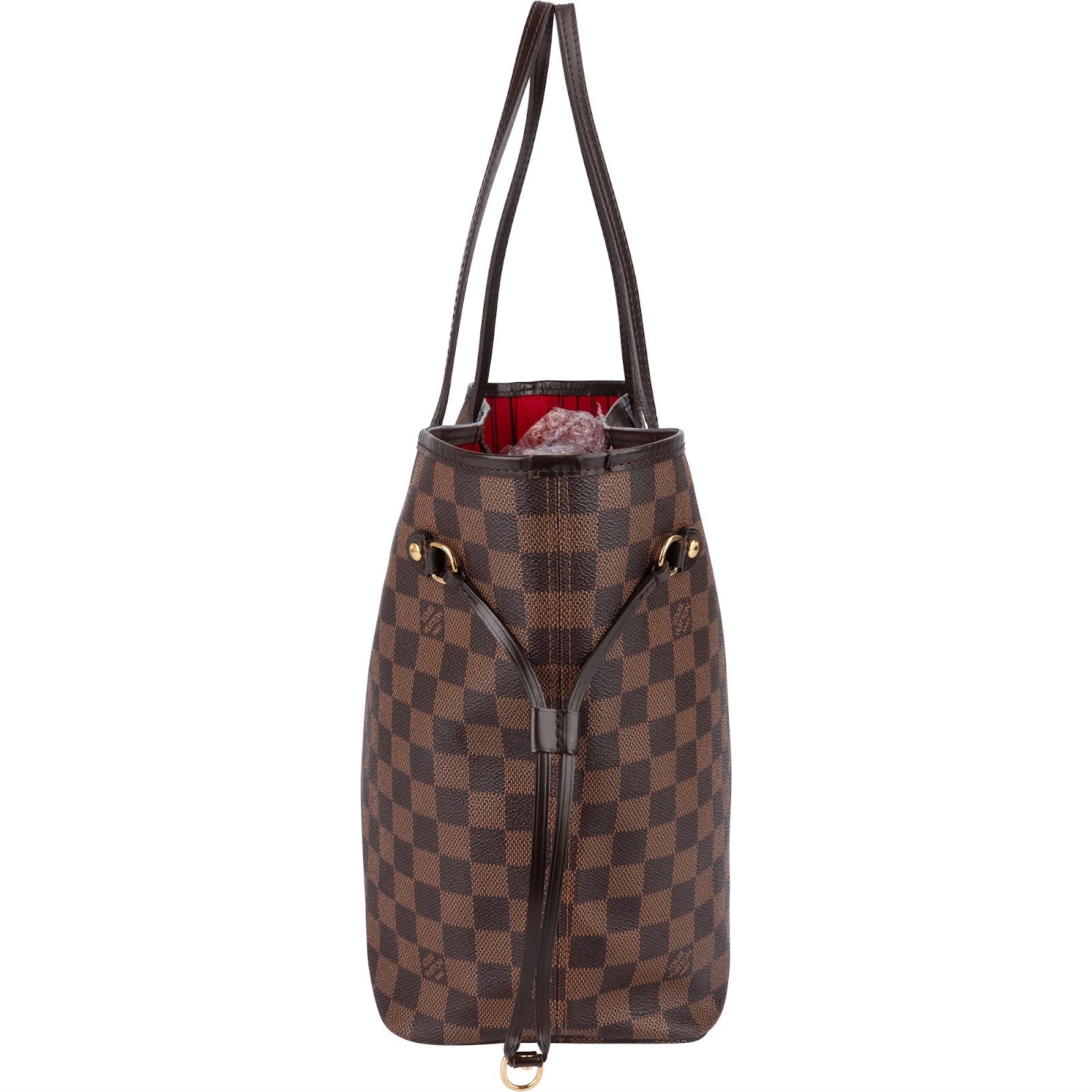 Louis Vuitton Monogram Damier Ebene Neverfull MM Shoulder Bag - vintageandkickz