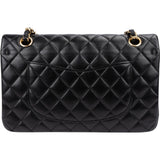 Chanel Quilted Lambskin Gold Medium Double Flap Shoulder Bag