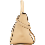 Celine Beige Grained Calfskin Belt Handbag