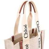 Chloé Canvas Woody Tote Medium Shoulder Bag