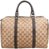 Gucci Monogram GG Coated Canvas Boston Handbag