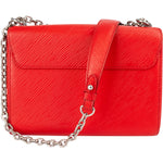 [🔄️B08 / F34] Louis Vuitton Red Epi Leather Twist MM Crossbody Bag - vintageandkickz