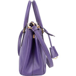 Prada Purple Saffiano Leather Galleria Handbag - vintageandkickz