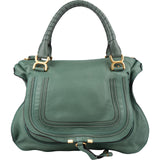 Chloé Grained Calfskin Marcie Satchel Handbag