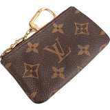 Louis Vuitton Monogram Canvas Key Pouch Wallet Pochette Cles M62650