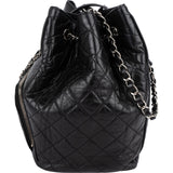 Chanel Quilted Calfskin CC Chain Drawstring Bucket Shoulder Bag