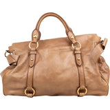 Miu Miu Vitello Lux Leather Bow Bag Handbag