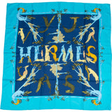 Hermès Lettres d'Erevan Silk 90 Scarf Tuch