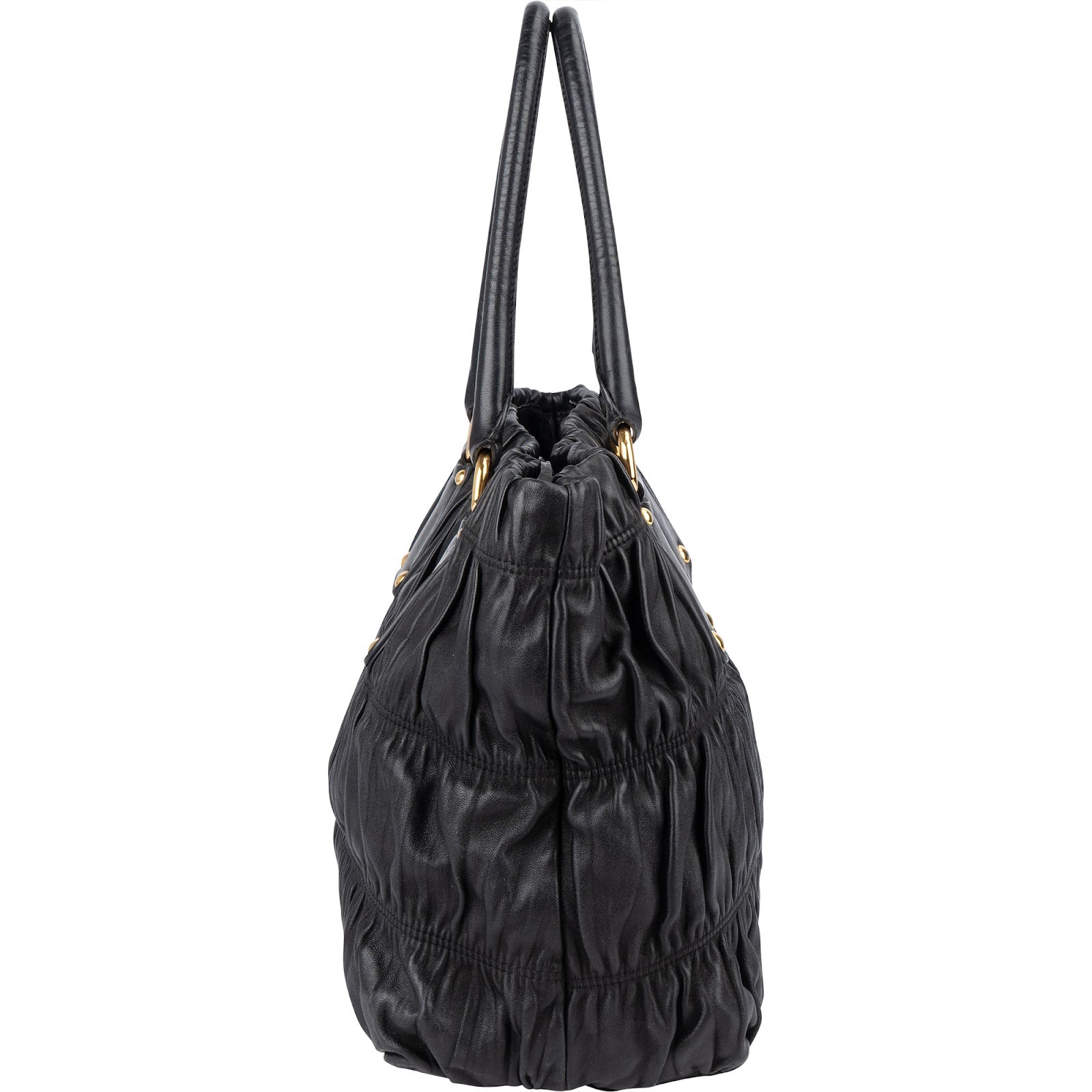 [🔄️B11 / F14] Prada Nappa Leather Gauffre Tote Handbag - vintageandkickz