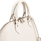 Louis Vuitton White Epi Leather Alma PM Handbag