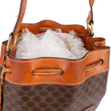 Celine Monogram Macadam Bucket Shoulder Bag