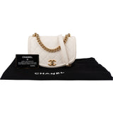 Chanel Quilted Calfskin Small Underline Single Flap Crossbody Bag