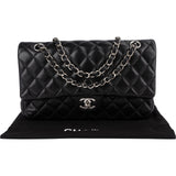 Chanel Quilted Lambskin Medium Double Flap Shoulder Bag
