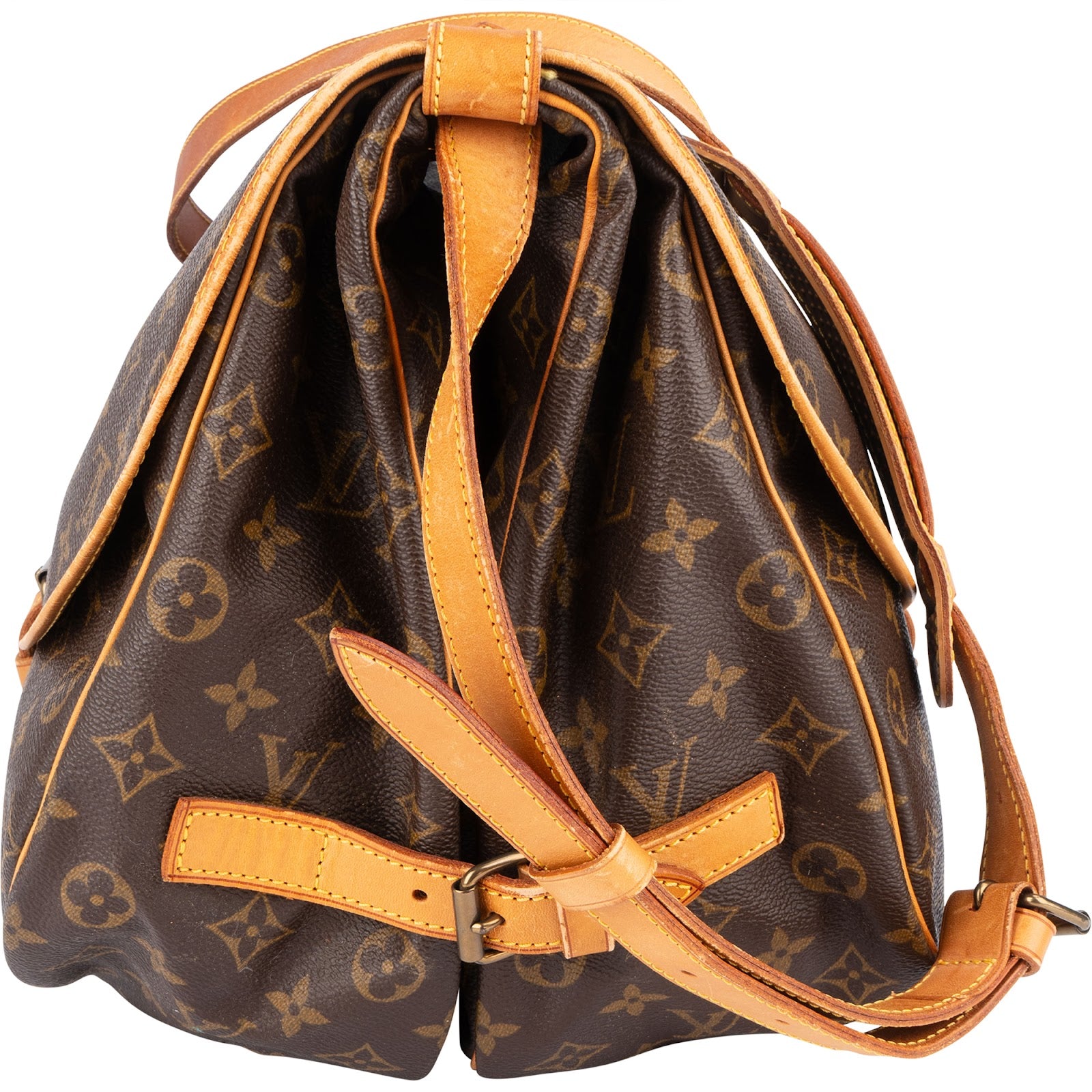 Louis Vuitton Monogram Canvas Saumur 35 Crossbody Bag - vintageandkickz