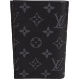 Louis Vuitton Monogram Eclipse Canvas Card Holder Passport Cover