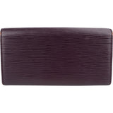 Louis Vuitton Purple Epi Leather Sarah Wallet