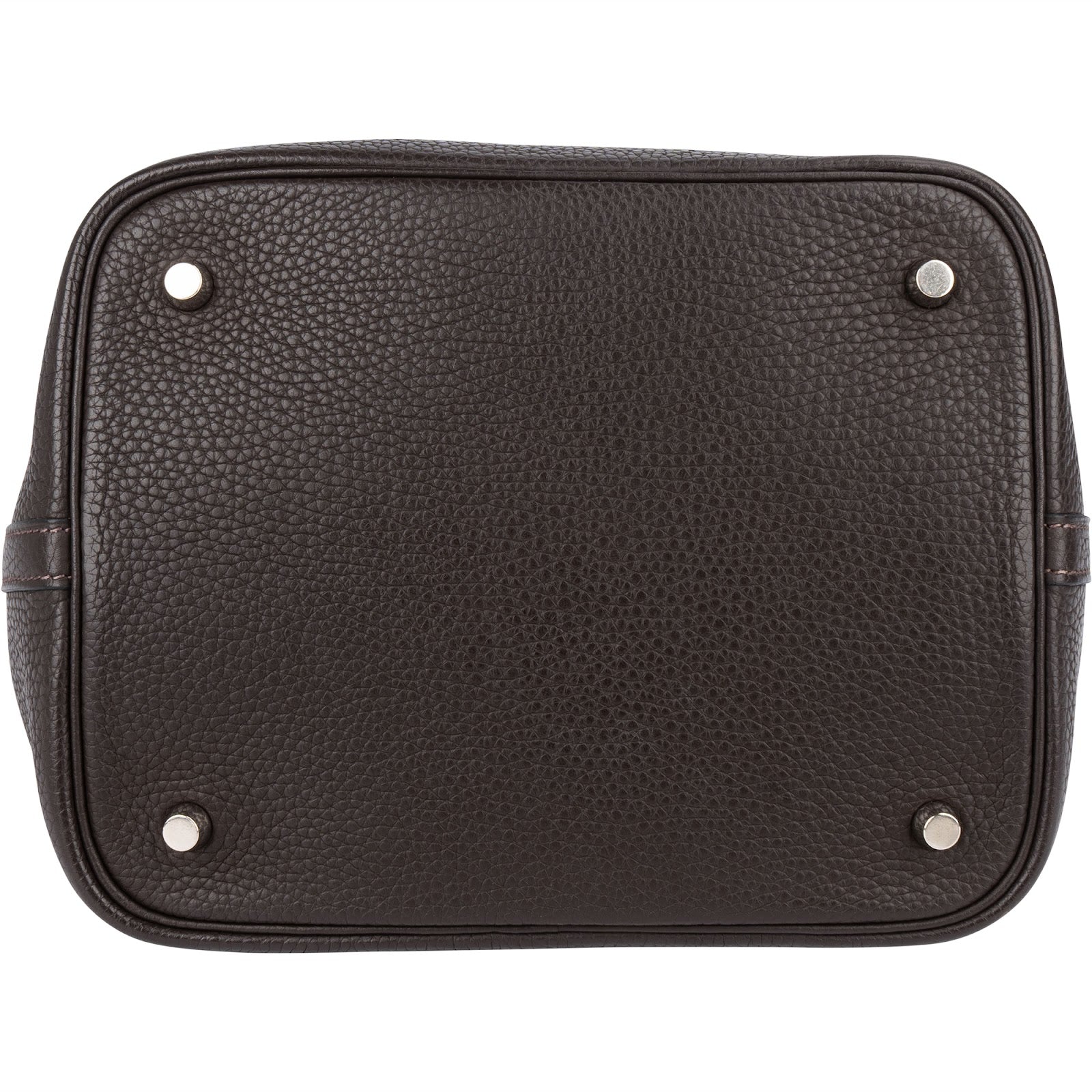 Hermès Brun Clemence Picotin Lock 22 (MM) Handbag - vintageandkickz