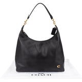 Coach Black Leather Big Cary Shoulder Bag