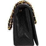 Chanel Quilted Lambskin 24K Gold Turnlock Single Flap Crossbody Bag - vintageandkickz
