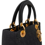 [🔄️B07 / F29] Christian Dior Cannage Satin Lady Dior Medium Handbag - vintageandkickz