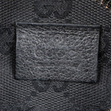 Gucci Black Monogram GG Canvas Belt Crossbody Bag