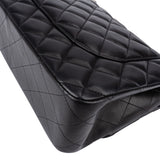 Chanel Quilted Lambskin Gold Jumbo Double Flap Crossbody Bag