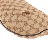 Gucci Monogram GG Canvas Crescent Messenger Crossbody Bag