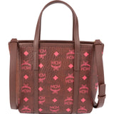 MCM Monogram Visetos Mini Toni Tote Crossbody Handbag